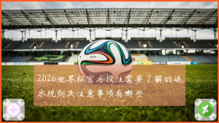 2026世界杯官方投注需要了解的返水规则及注意事项有哪些